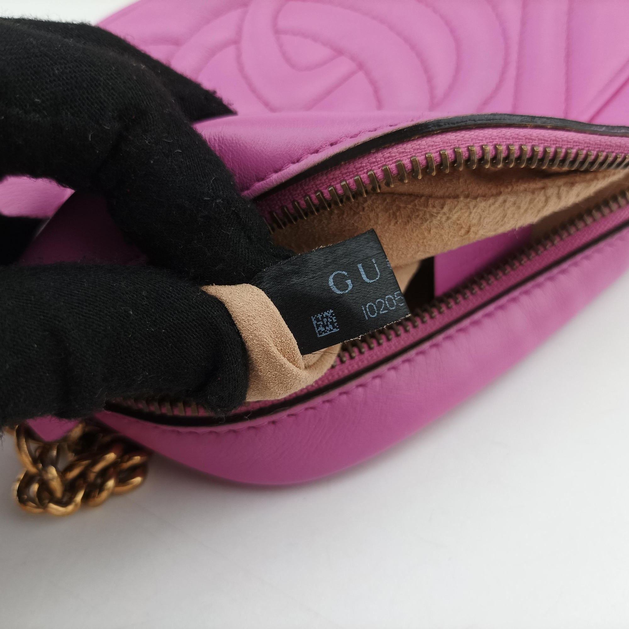Vintage Gucci GG Marmont Pink Leather 448065 shoulderbag | stylenewstar