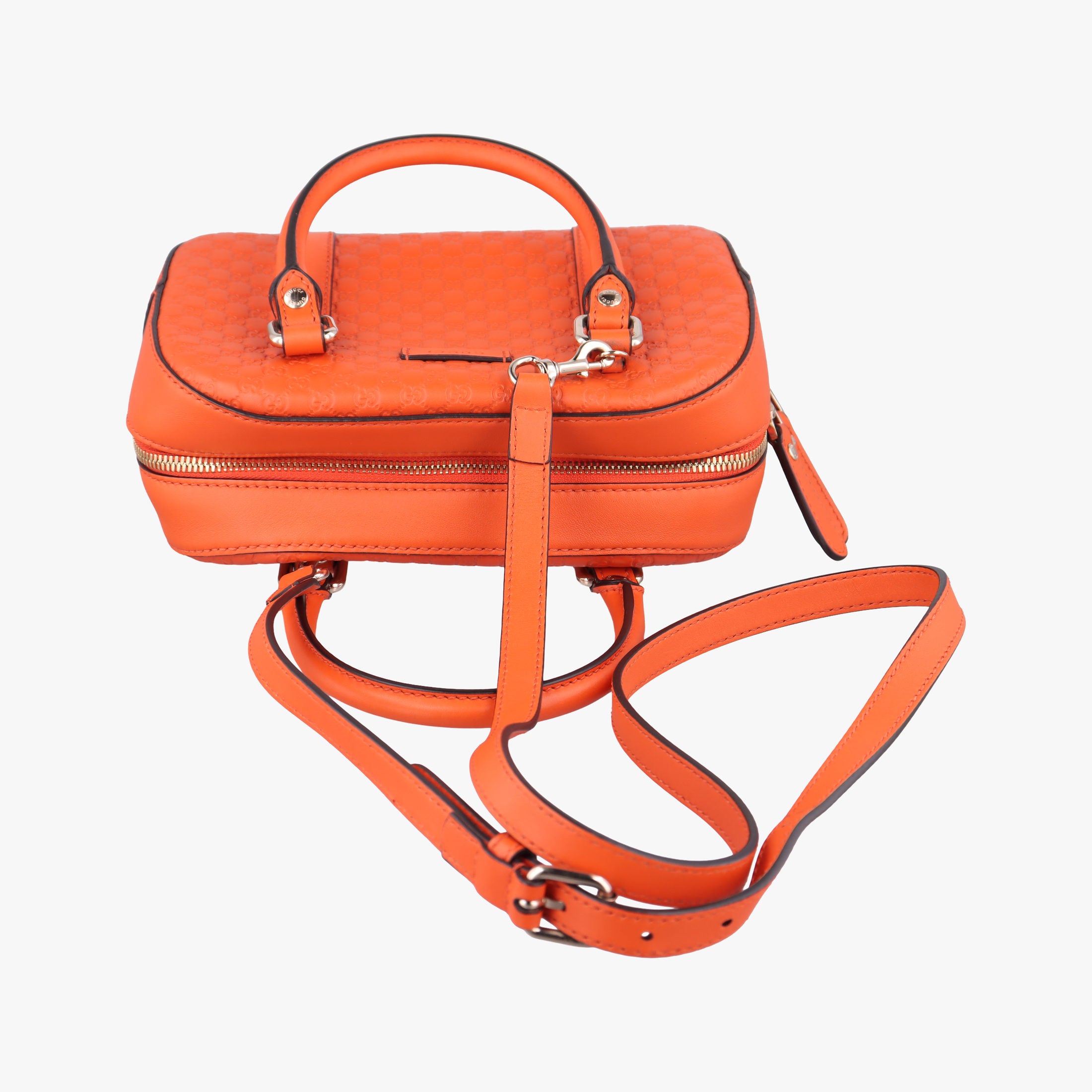Pre-owned Gucci Microguccissima Orange Leather 510289 shoulderbag | stylenewstar