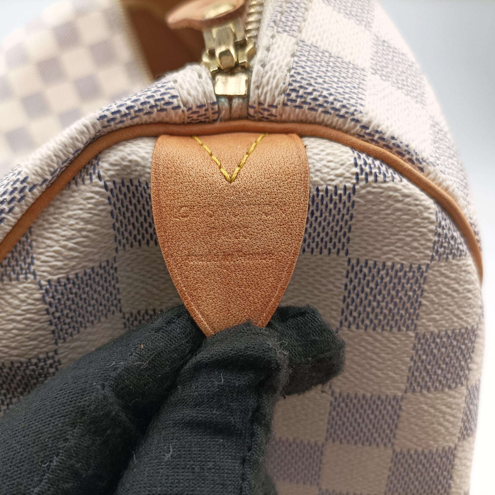 Secondhand Louis Vuitton Speedy 35 Azur Damier Canvas N41535 handbag | stylenewstar