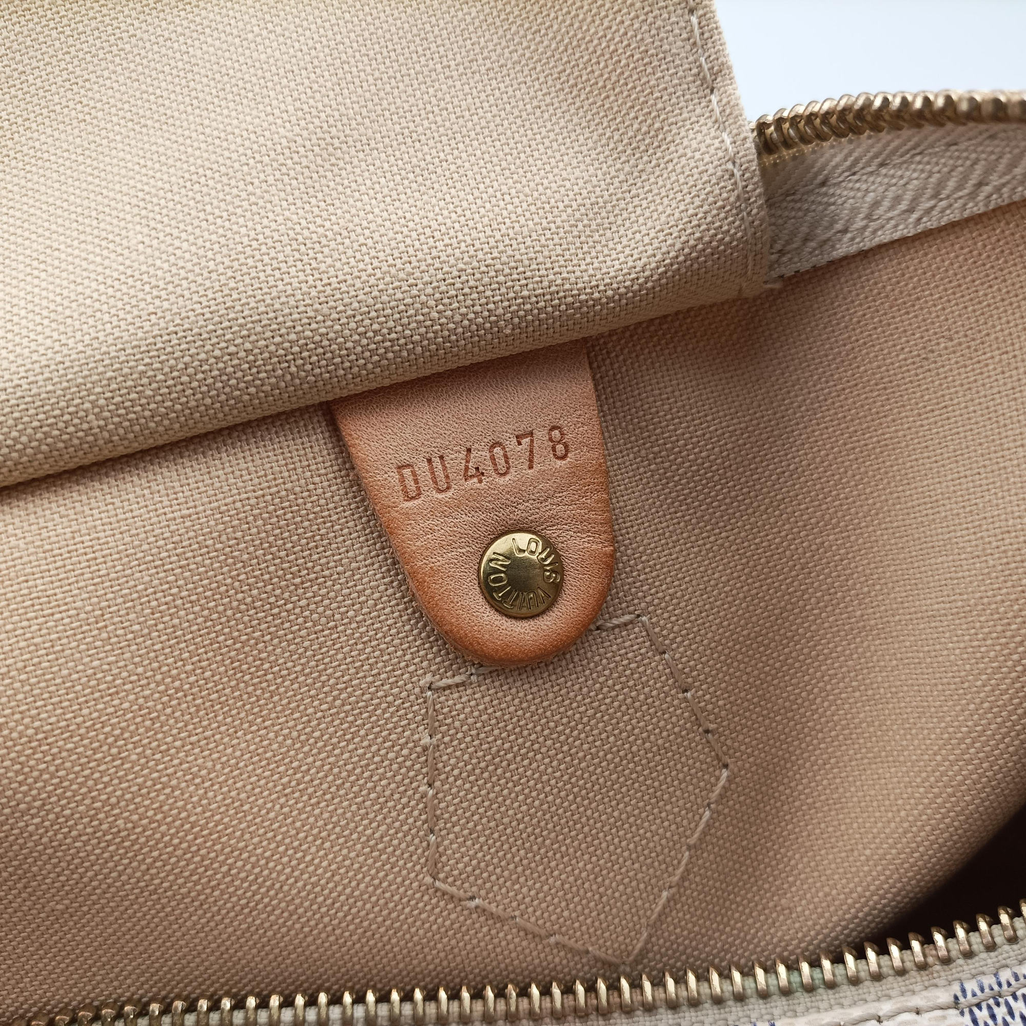 Secondhand Louis Vuitton Speedy 35 Azur Damier Canvas N41535 handbag | stylenewstar
