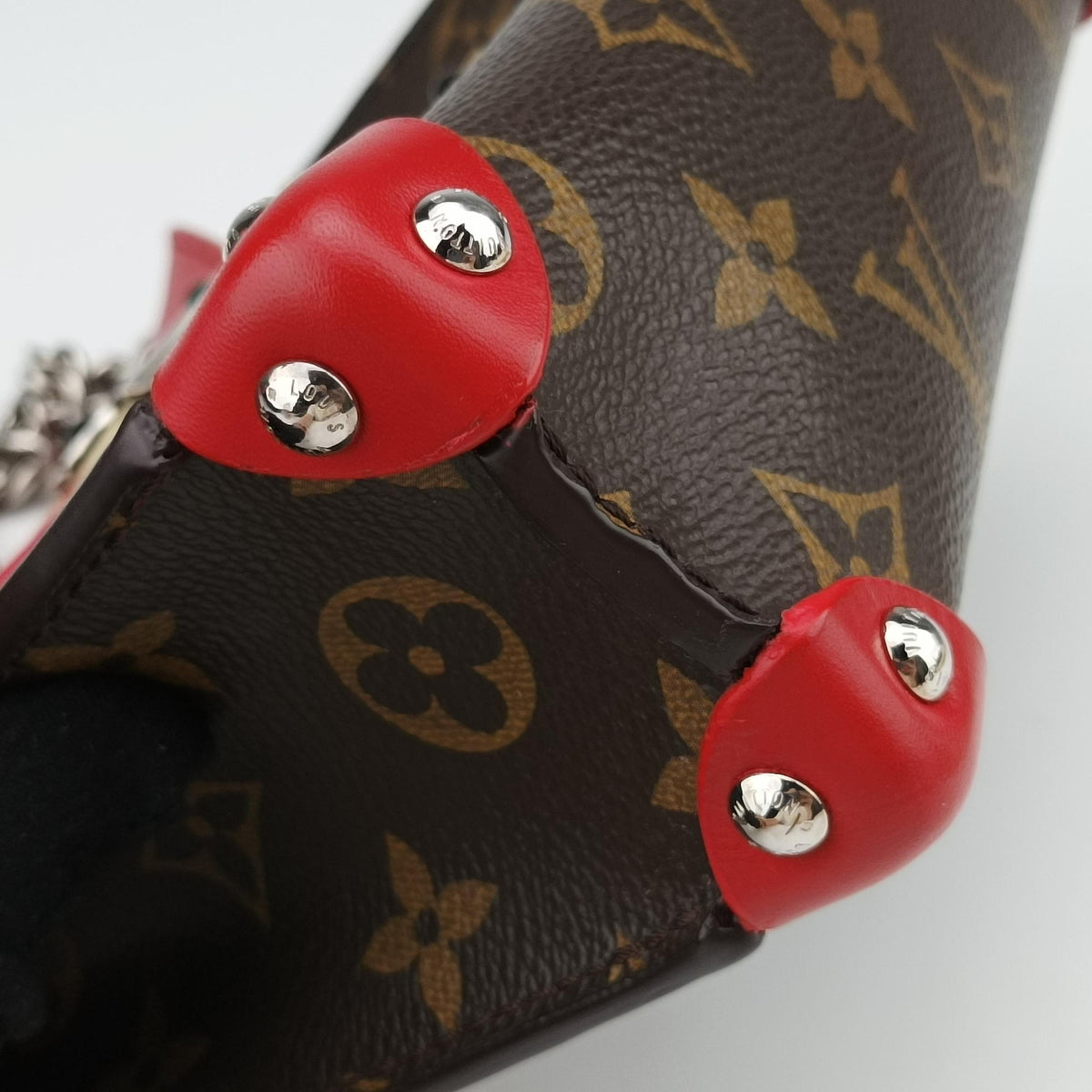 Secondhand Louis Vuitton TRIBAL MASK Brown Monogram canvas×leather M50129 shoulderbag | stylenewstar