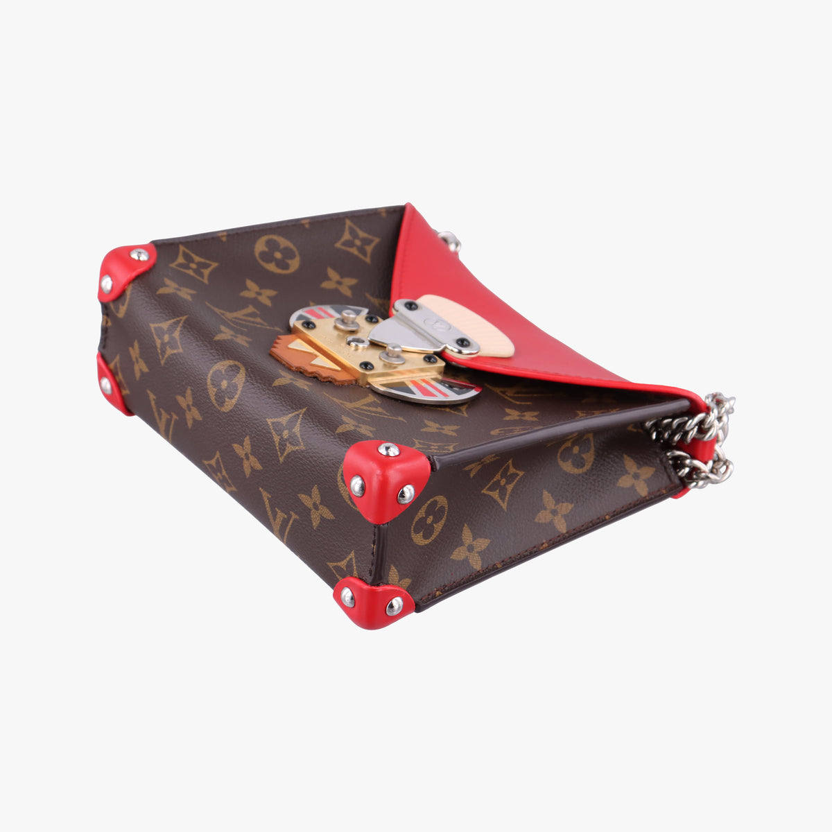Secondhand Louis Vuitton TRIBAL MASK Brown Monogram canvas×leather M50129 shoulderbag | stylenewstar
