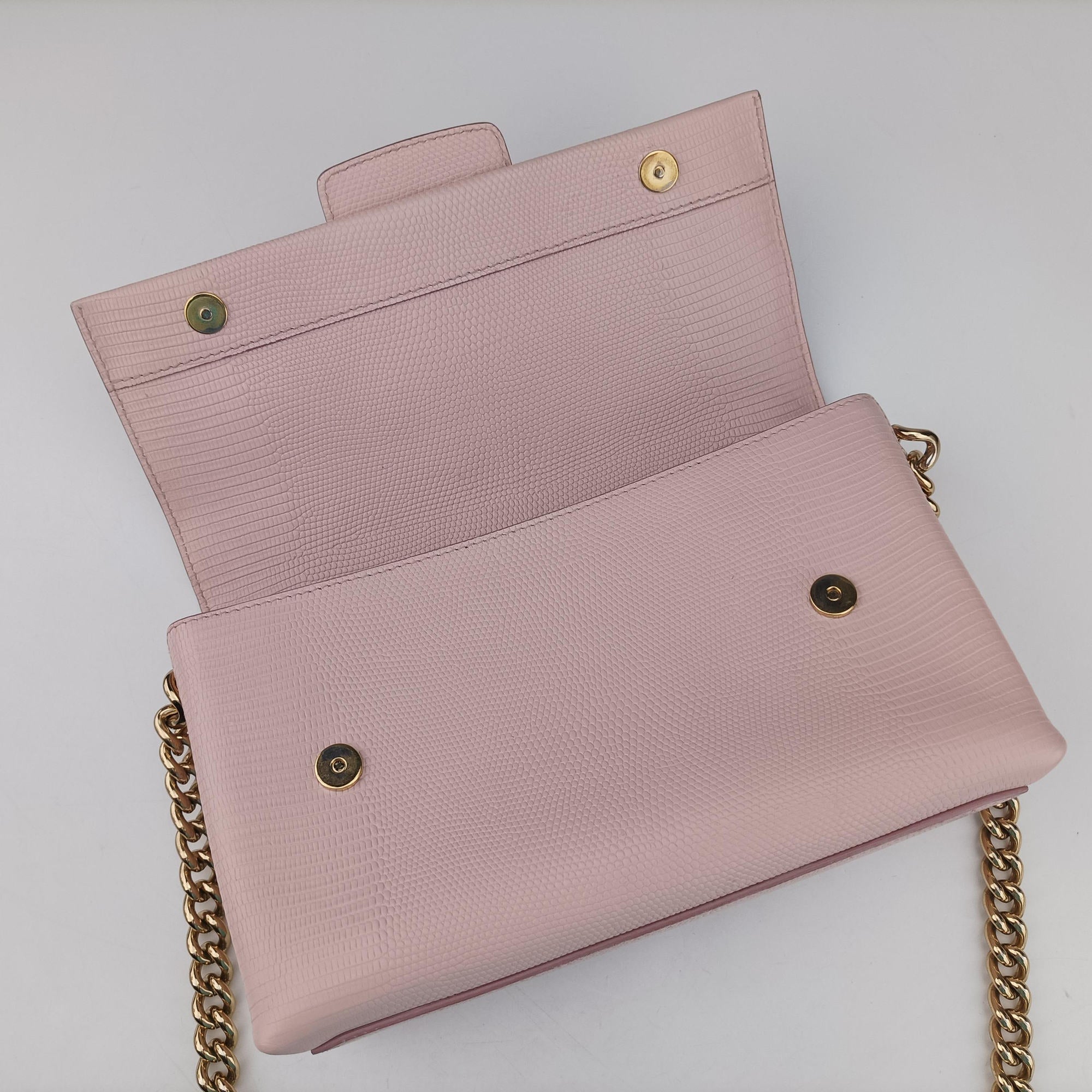 Pre-owned Dolce & Gabbana DG millennials Pink Leather  shoulderbag | stylenewstar