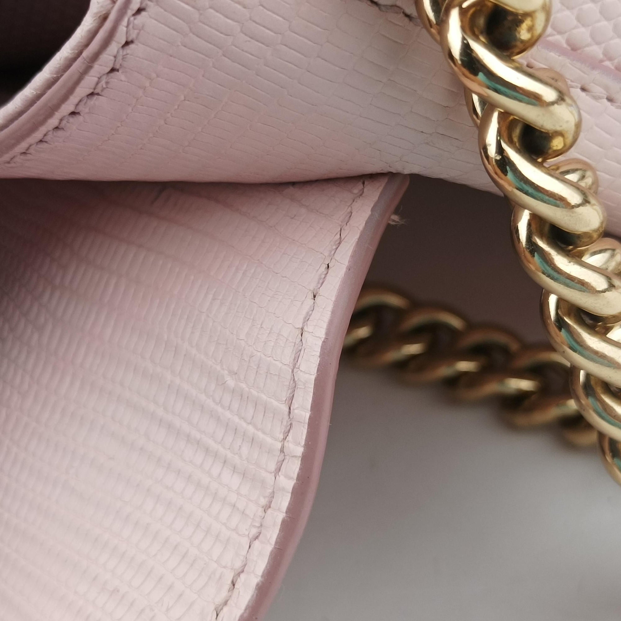 Pre-owned Dolce & Gabbana DG millennials Pink Leather  shoulderbag | stylenewstar