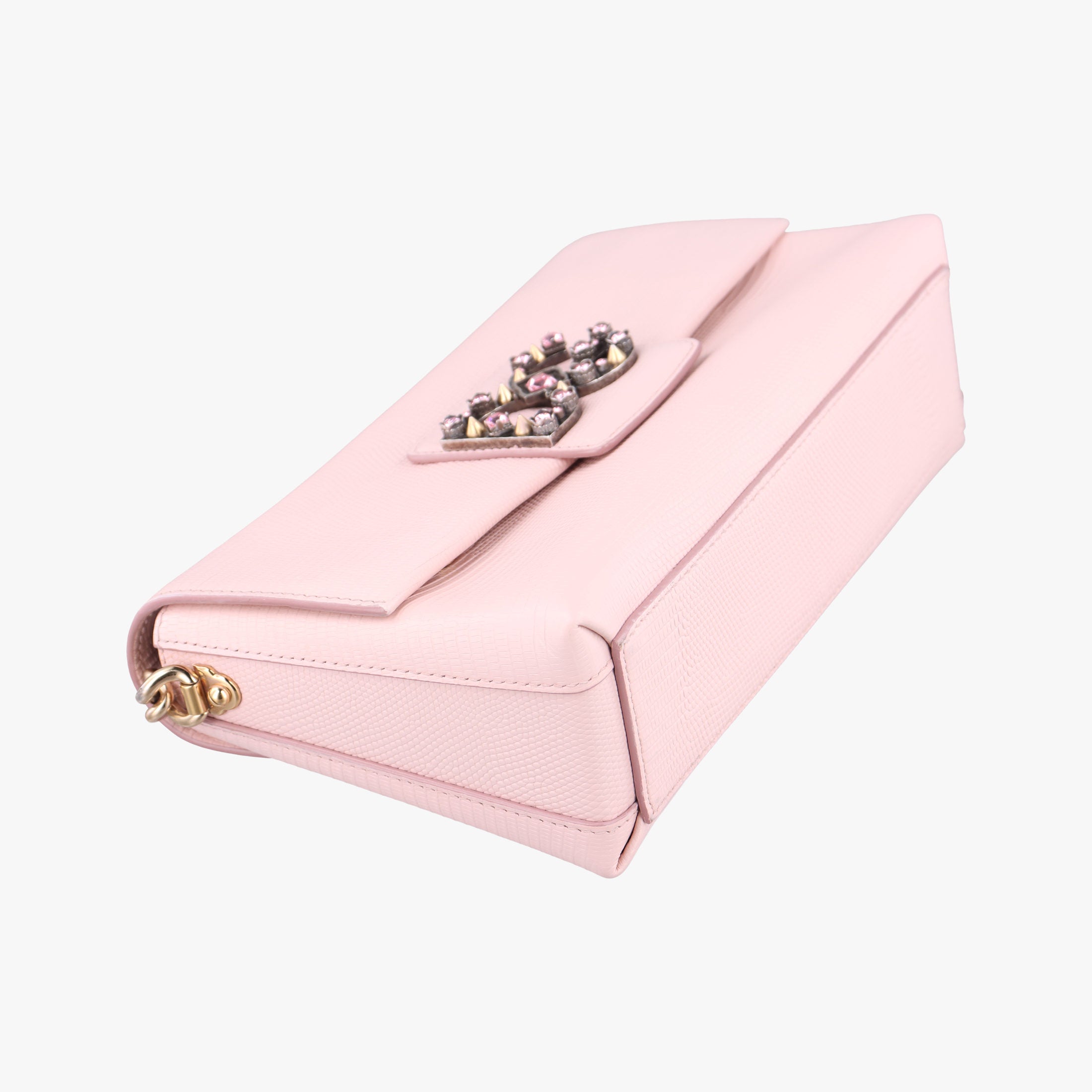 Pre-owned Dolce & Gabbana DG millennials Pink Leather  shoulderbag | stylenewstar