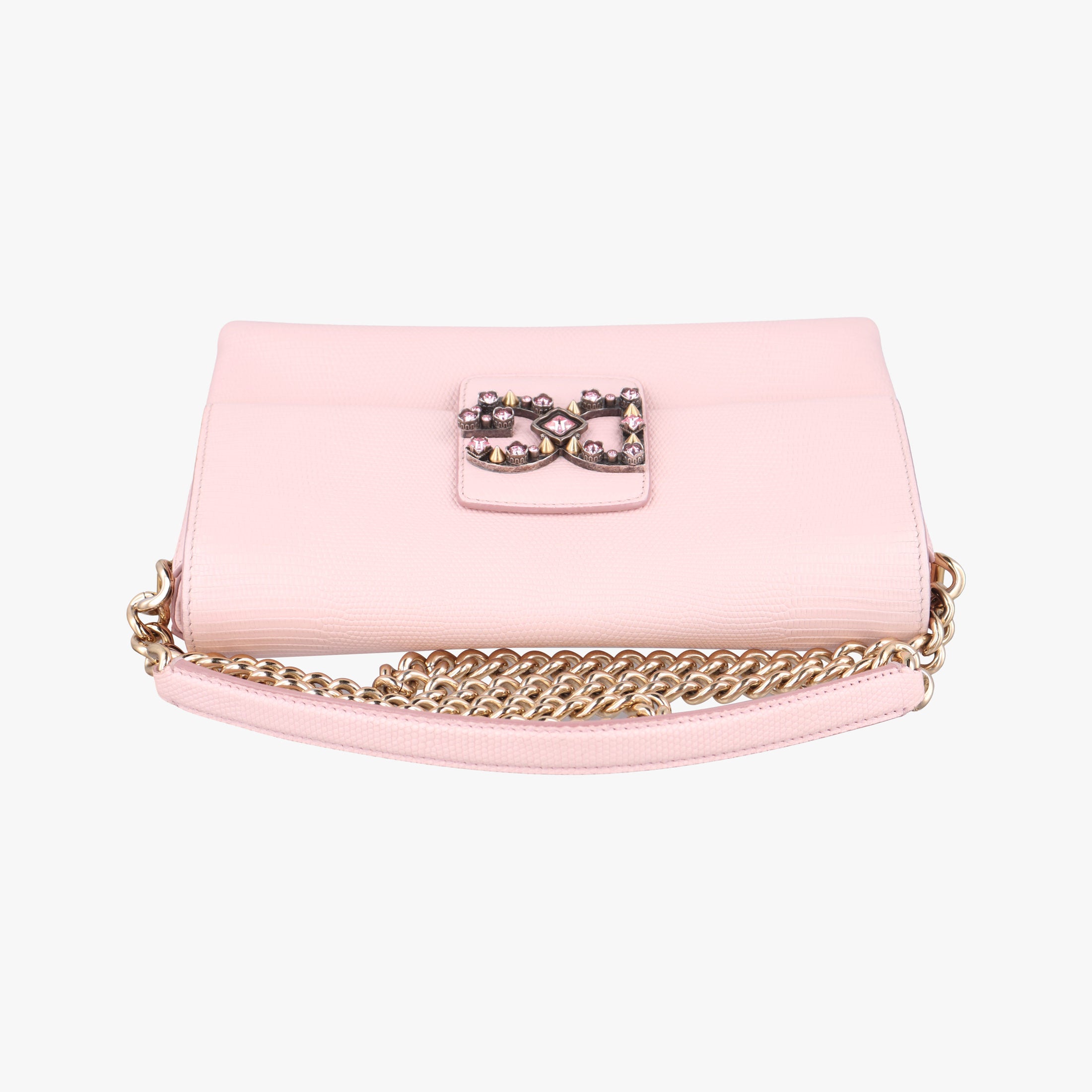 Pre-owned Dolce & Gabbana DG millennials Pink Leather  shoulderbag | stylenewstar