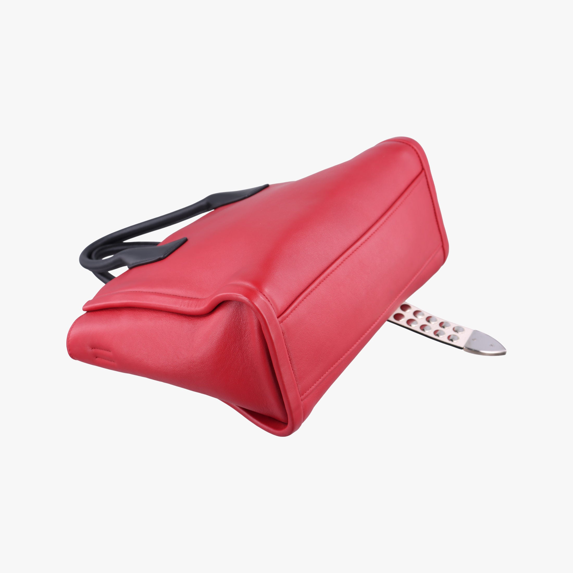 Pre-owned Prada Concept Red Leather 1BA175 shoulderbag | stylenewstar