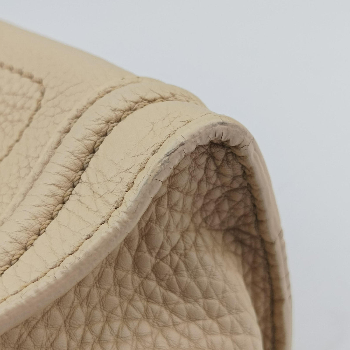 Vintage Celine luggage nano shopper Beige Leather  handbag | stylenewstar