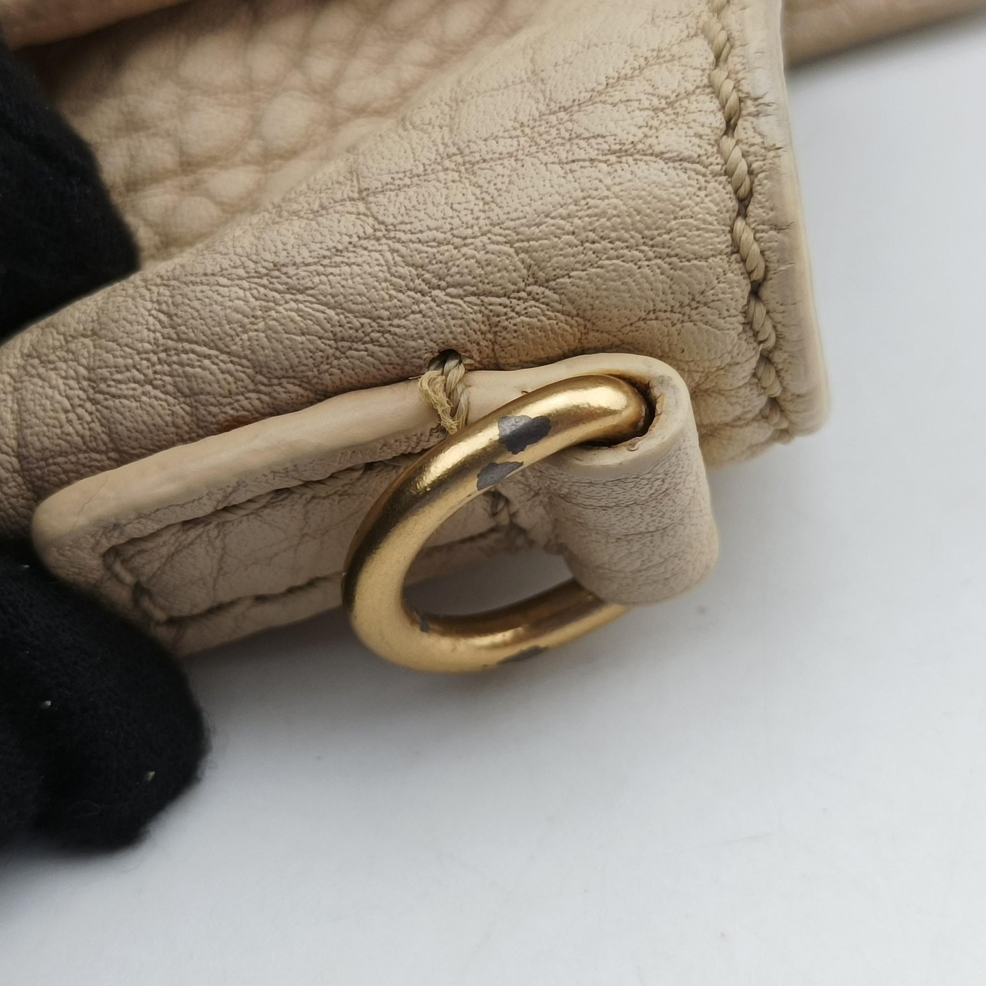 Vintage Celine luggage nano shopper Beige Leather  handbag | stylenewstar