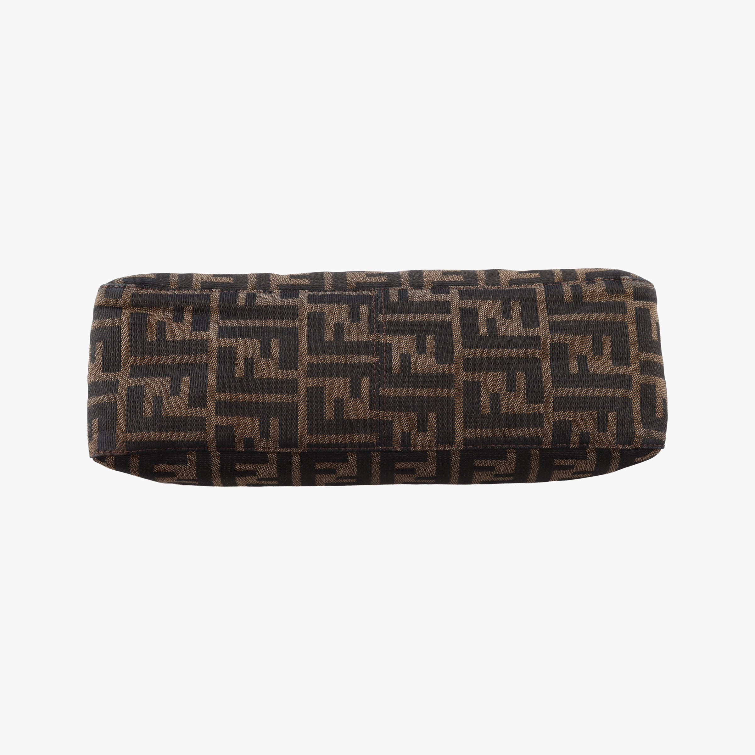 Pre-owned Fendi Zucca pattern Brown canvas×leather 214526 shoulderbag | stylenewstar