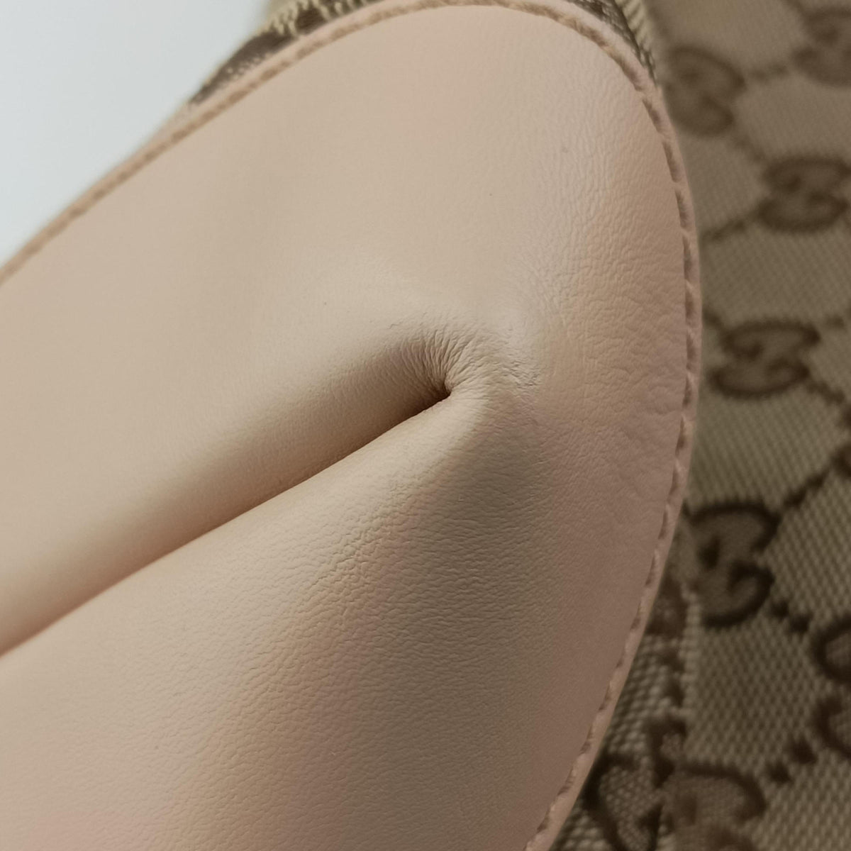 Pre-owned Gucci GG Craft khaki×Multicolour canvas×leather 247209 shoulderbag | stylenewstar