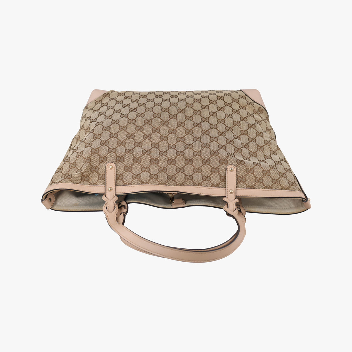Pre-owned Gucci GG Craft khaki×Multicolour canvas×leather 247209 shoulderbag | stylenewstar