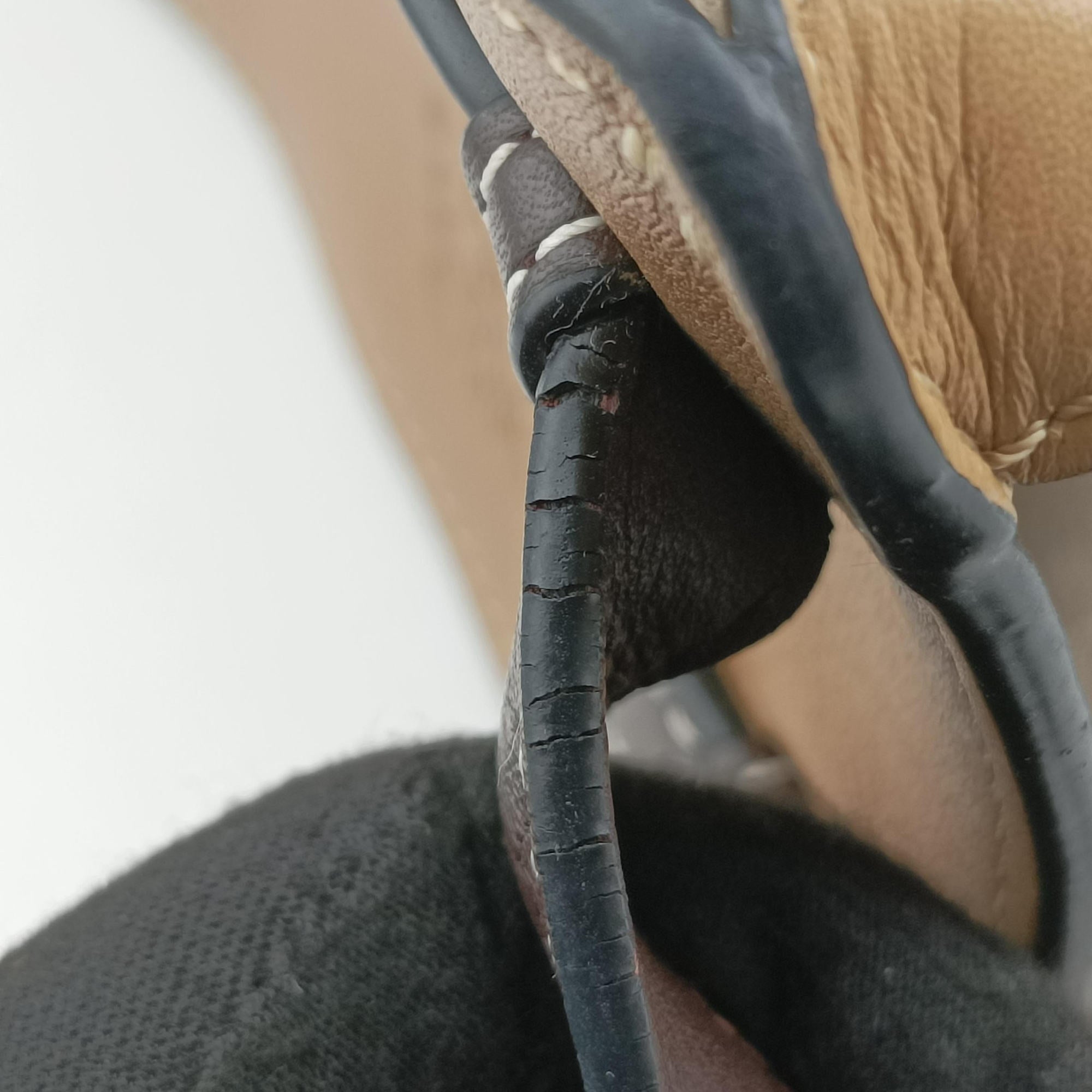 Vintage Loewe Hammock Gray × Beige × Brown Leather  shoulderbag | stylenewstar
