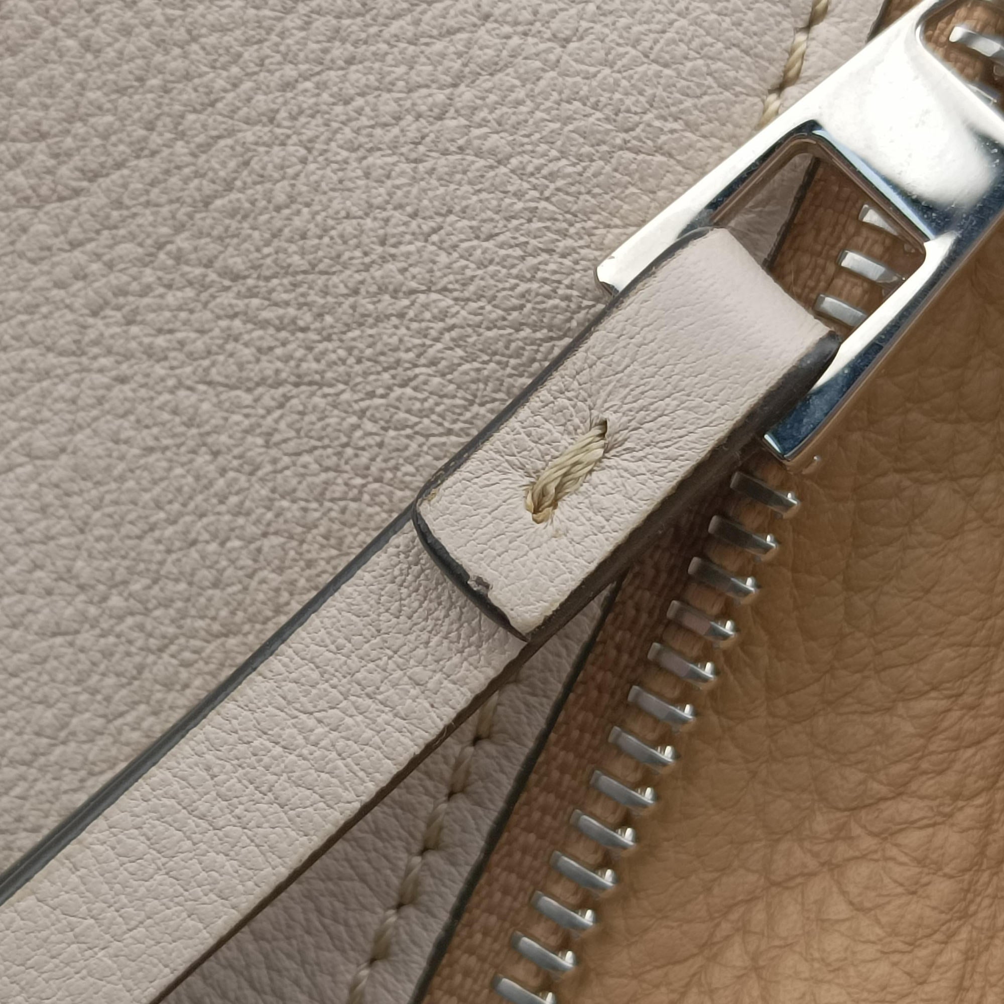 Vintage Loewe Hammock Gray × Beige × Brown Leather  shoulderbag | stylenewstar