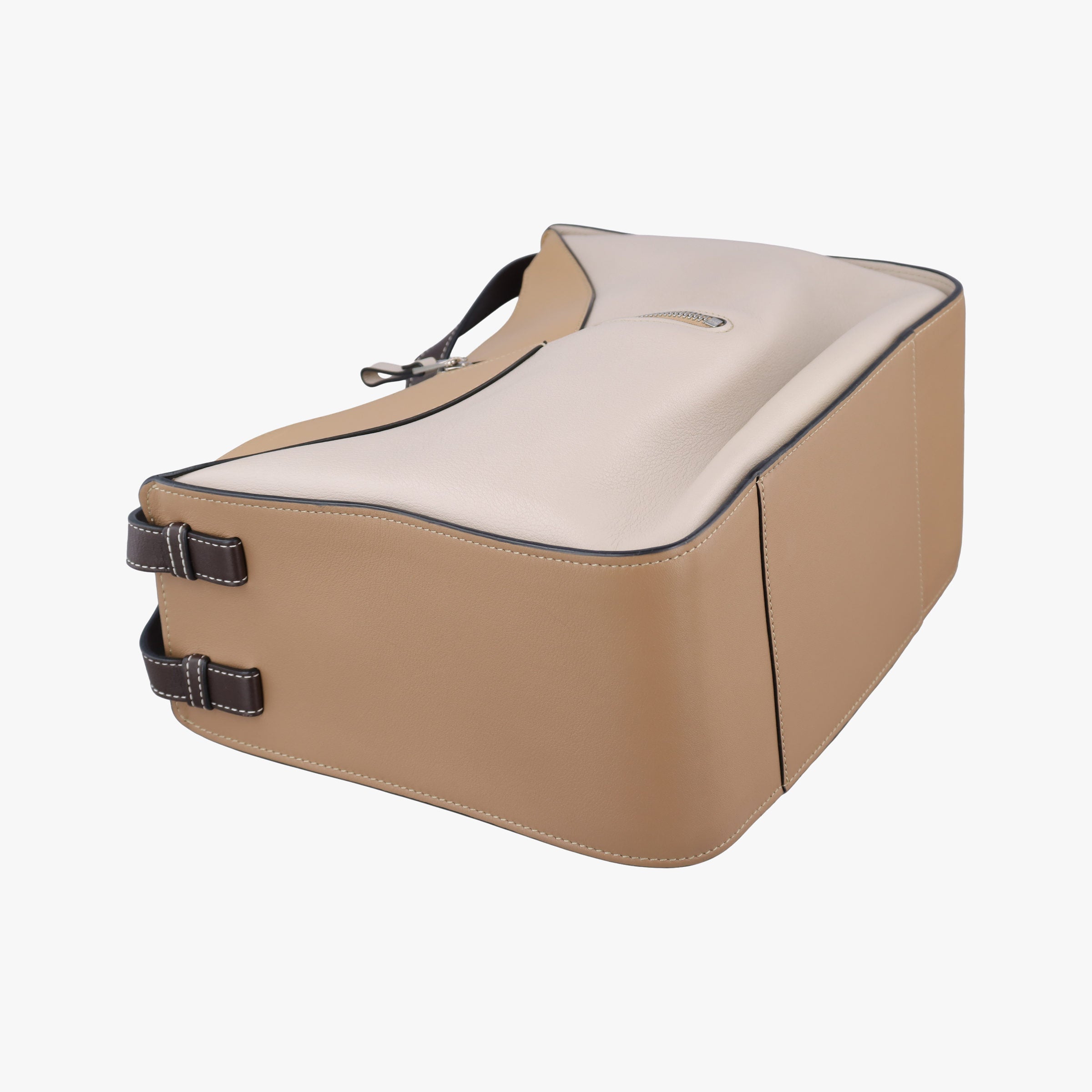 Vintage Loewe Hammock Gray × Beige × Brown Leather  shoulderbag | stylenewstar