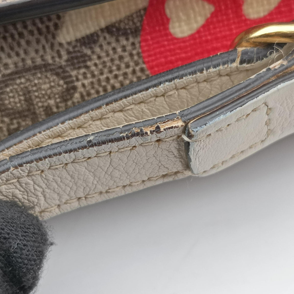 Vintage Gucci Padlock beige×Multicolour PVC coated canvas×Leather 652683 shoulderbag | stylenewstar