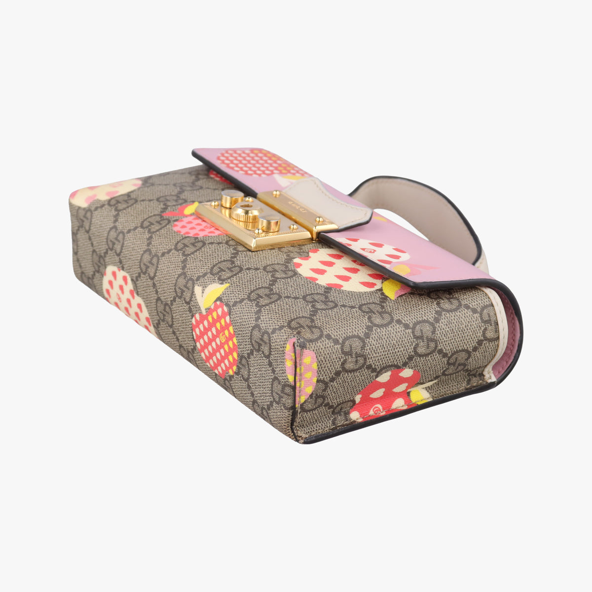 Vintage Gucci Padlock beige×Multicolour PVC coated canvas×Leather 652683 shoulderbag | stylenewstar