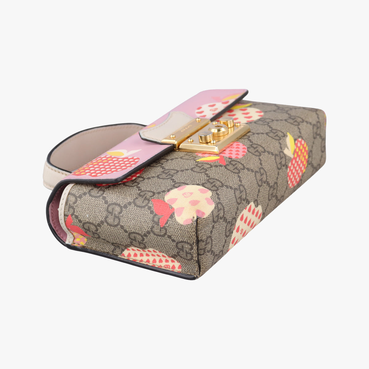 Vintage Gucci Padlock beige×Multicolour PVC coated canvas×Leather 652683 shoulderbag | stylenewstar