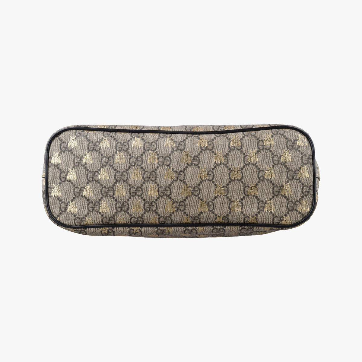 Secondhand Gucci GG Supreme Bosco PATCHED Black PVC coated canvas 473887 handbag | stylenewstar