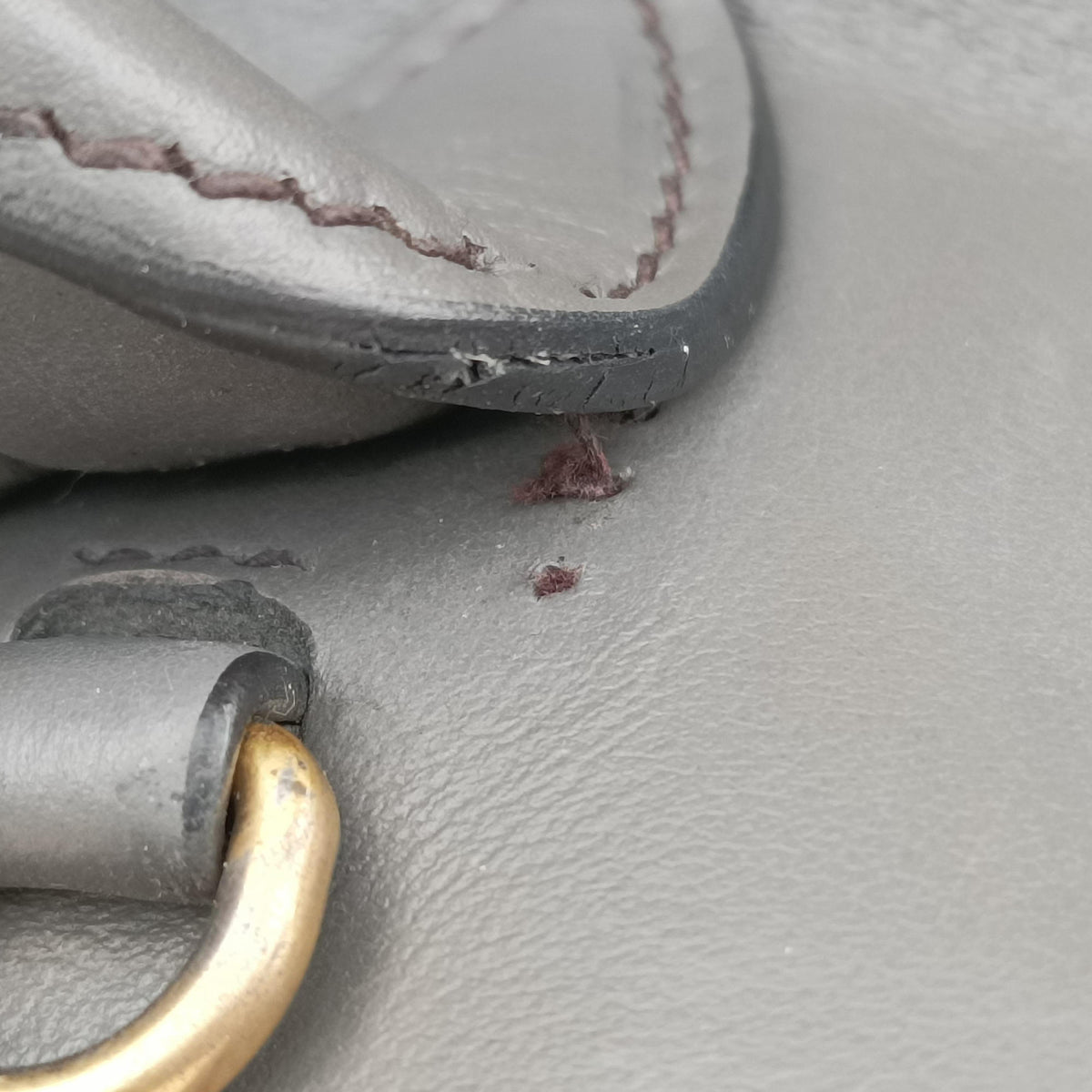 Secondhand Prada Esplanade Grey SAFFIANO Leather 1BA045 shoulderbag | stylenewstar
