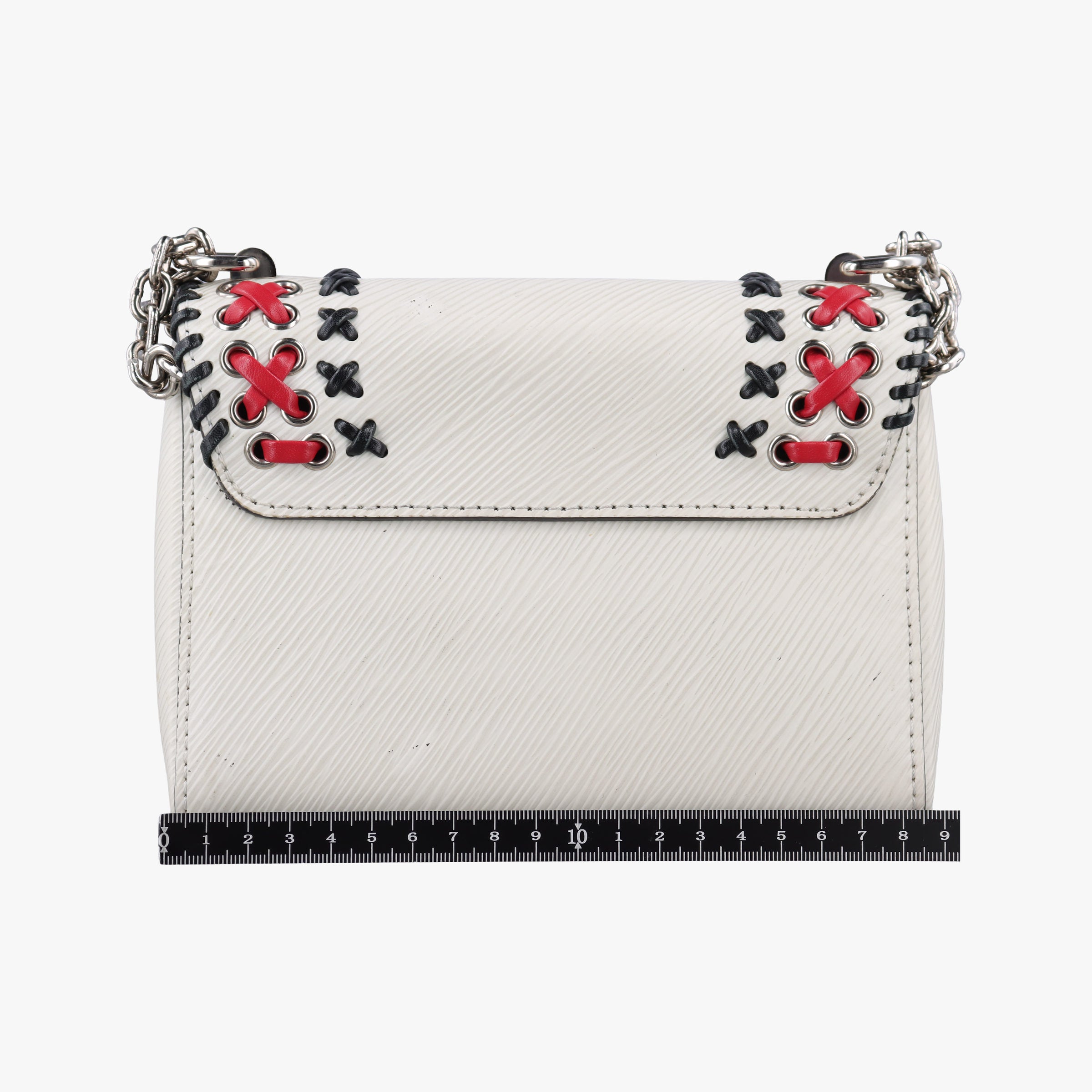 Pre-owned Louis Vuitton Twist PM White×Red×Black Epi M42777 shoulderbag | stylenewstar