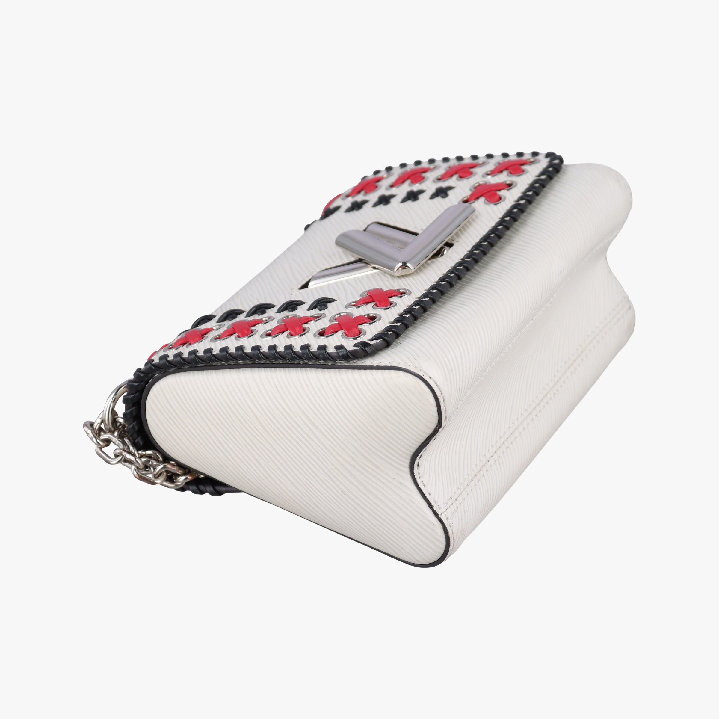 Pre-owned Louis Vuitton Twist PM White×Red×Black Epi M42777 shoulderbag | stylenewstar