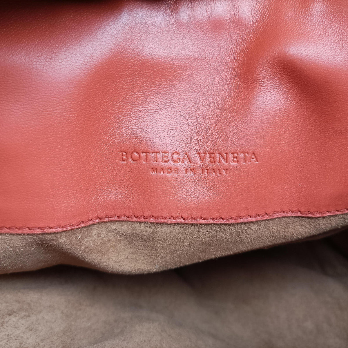 Vintage Bottega Veneta Intrecciato Orange lambskin  handbag | stylenewstar