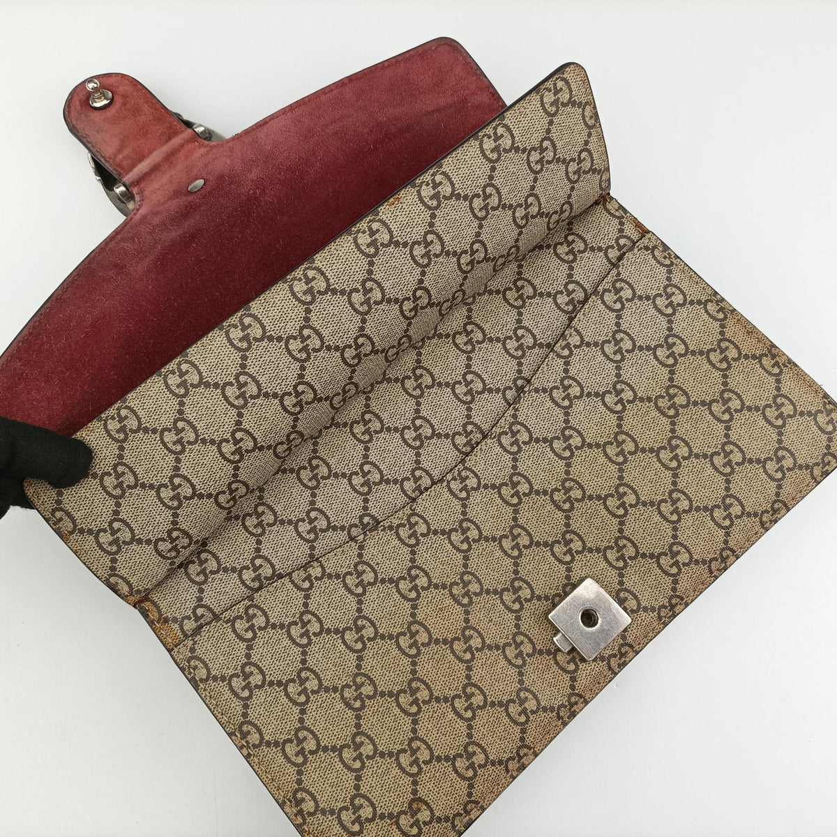 Pre-owned Gucci Dionysus beige×multicolor PVC coated canvas×suede 400249 shoulderbag | stylenewstar