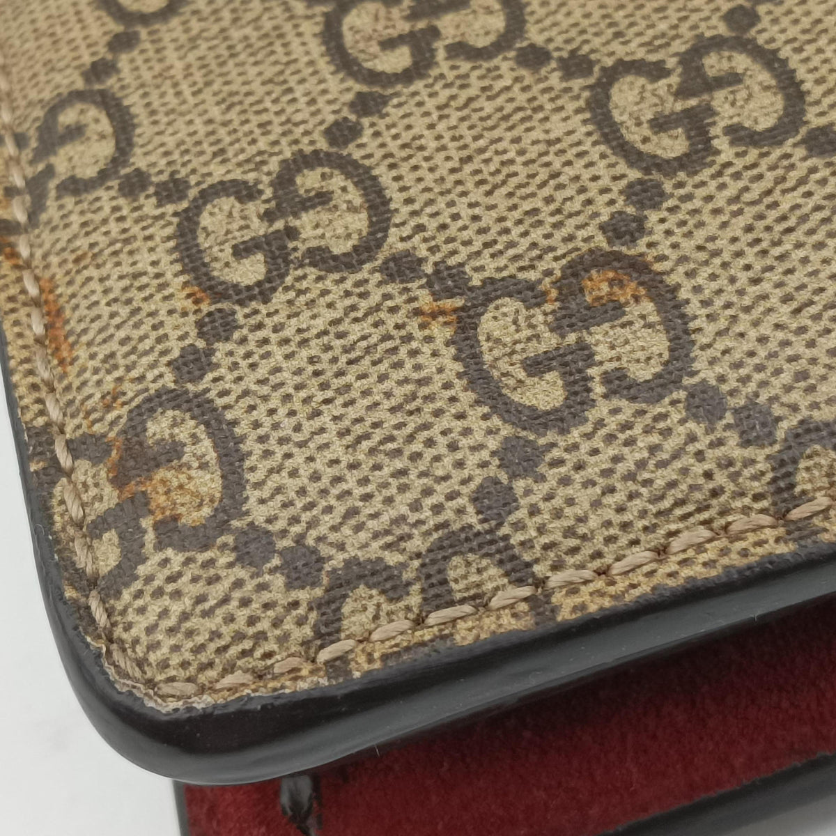 Pre-owned Gucci Dionysus beige×multicolor PVC coated canvas×suede 400249 shoulderbag | stylenewstar