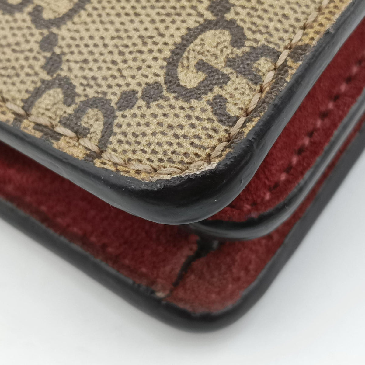 Pre-owned Gucci Dionysus beige×multicolor PVC coated canvas×suede 400249 shoulderbag | stylenewstar