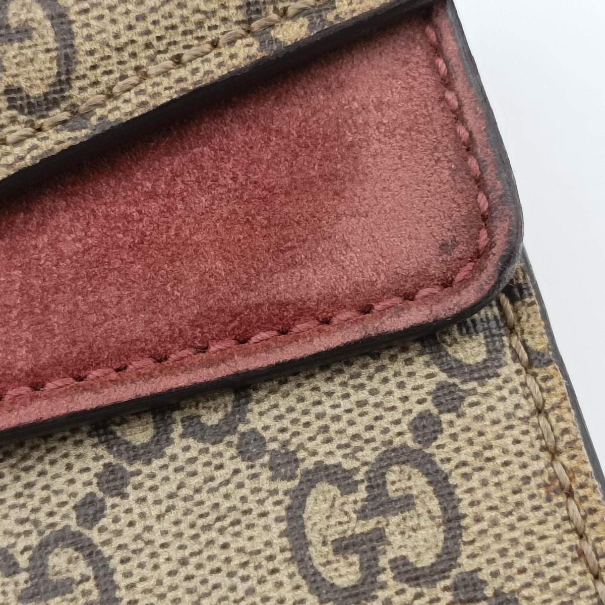 Pre-owned Gucci Dionysus beige×multicolor PVC coated canvas×suede 400249 shoulderbag | stylenewstar
