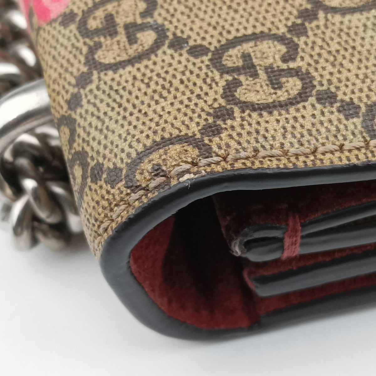 Pre-owned Gucci Dionysus beige×multicolor PVC coated canvas×suede 400249 shoulderbag | stylenewstar