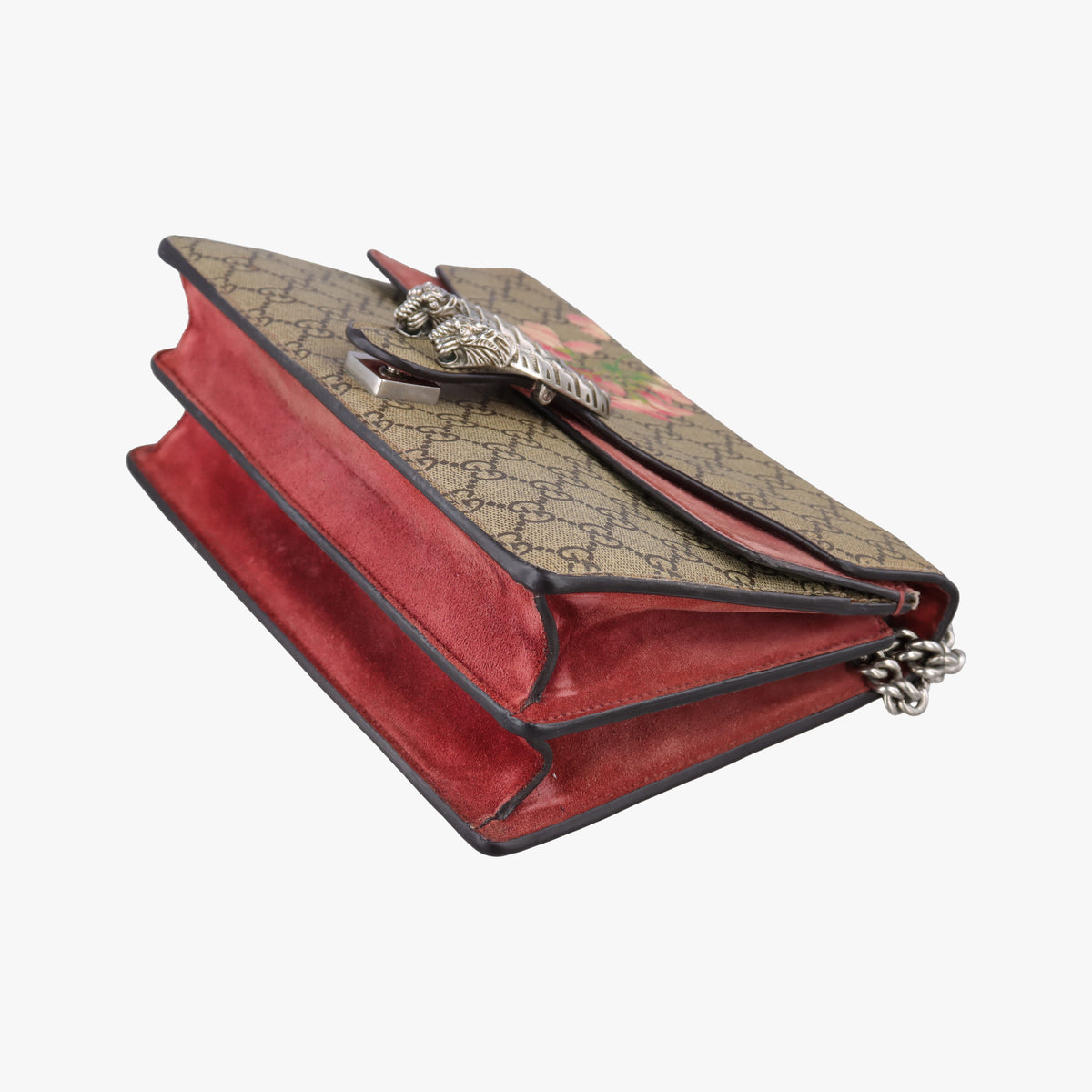 Pre-owned Gucci Dionysus beige×multicolor PVC coated canvas×suede 400249 shoulderbag | stylenewstar