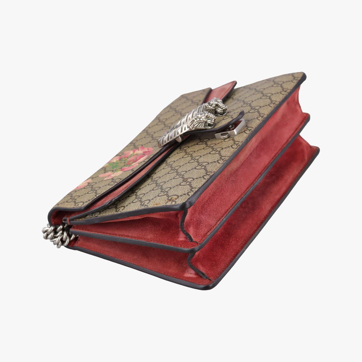 Pre-owned Gucci Dionysus beige×multicolor PVC coated canvas×suede 400249 shoulderbag | stylenewstar