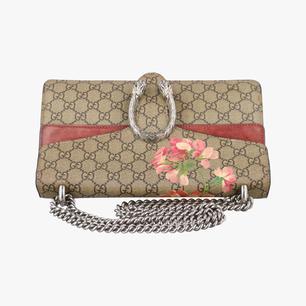 Pre-owned Gucci Dionysus beige×multicolor PVC coated canvas×suede 400249 shoulderbag | stylenewstar