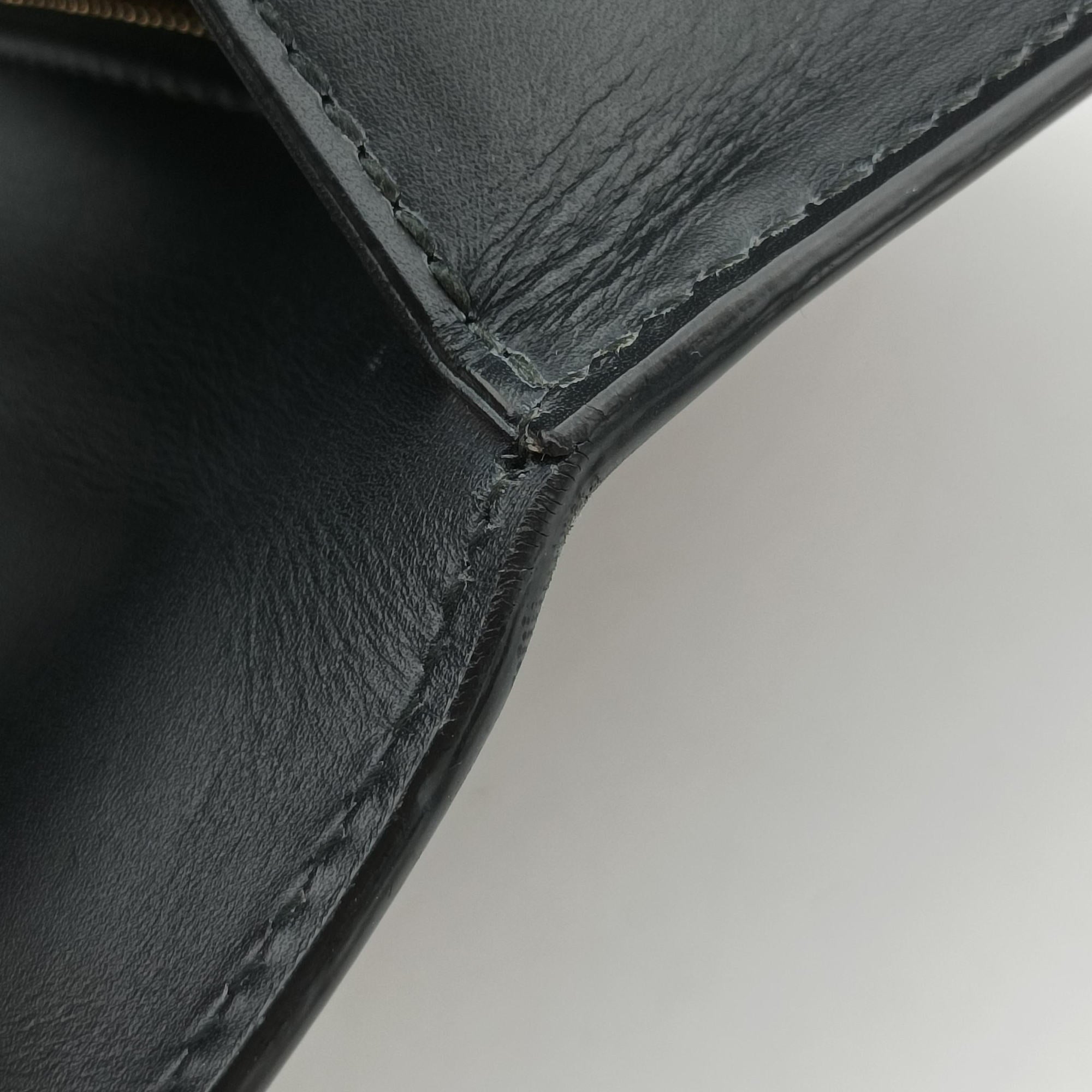 Pre-owned Gucci Sylvie Black×Green×Red Leather 421882 shoulderbag | stylenewstar