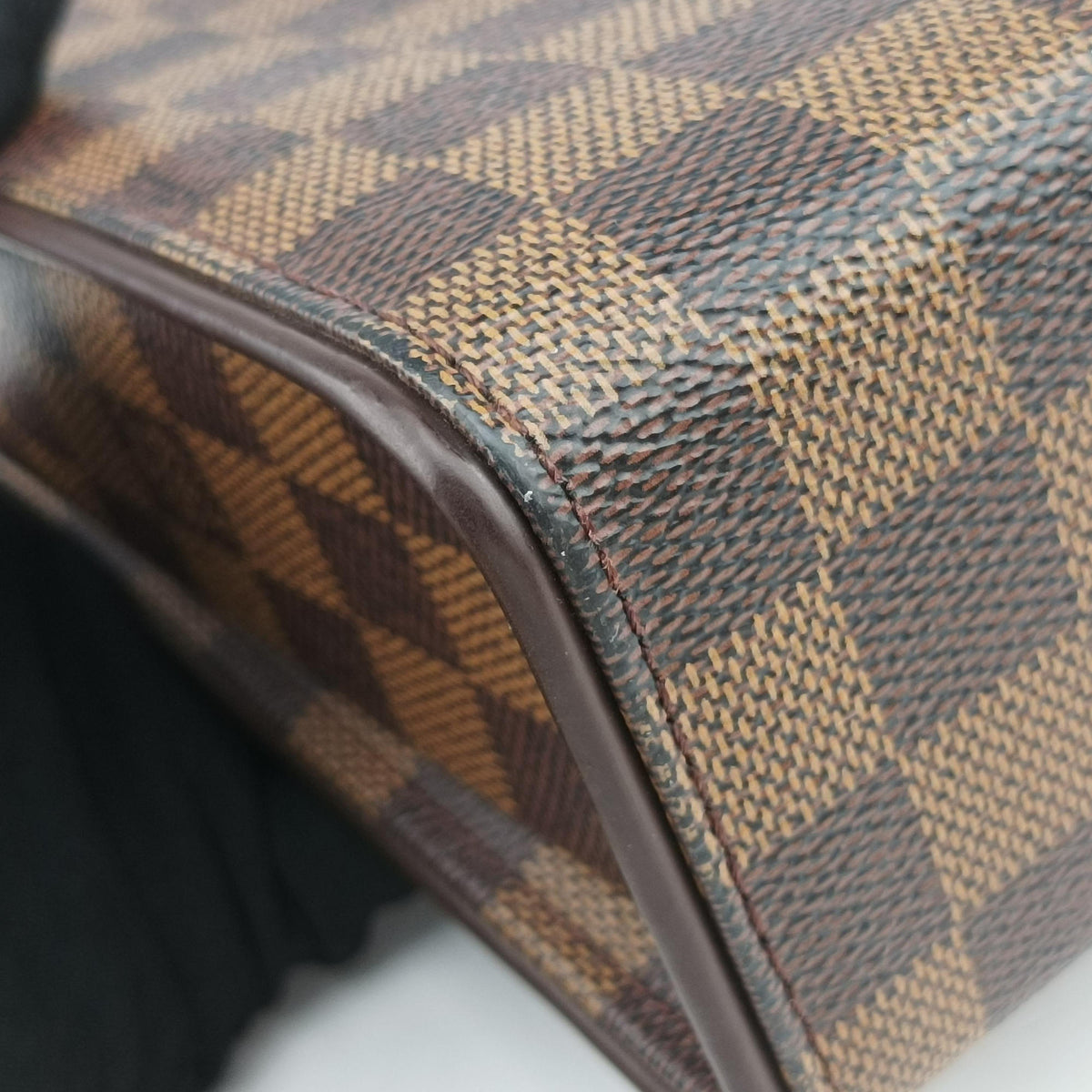 Pre-owned Louis Vuitton Tribeca Long EBENE Damier Canvas N51161 shoulderbag | stylenewstar