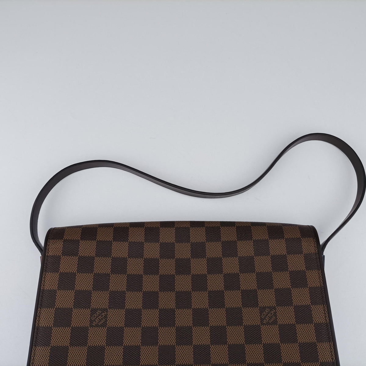 Pre-owned Louis Vuitton Tribeca Long EBENE Damier Canvas N51161 shoulderbag | stylenewstar