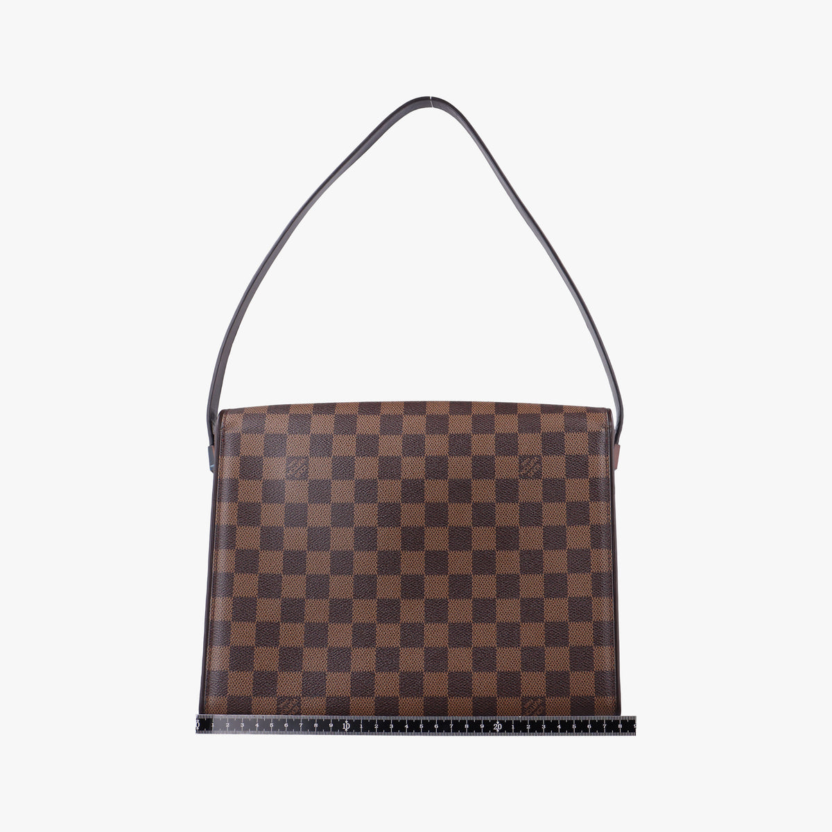 Pre-owned Louis Vuitton Tribeca Long EBENE Damier Canvas N51161 shoulderbag | stylenewstar