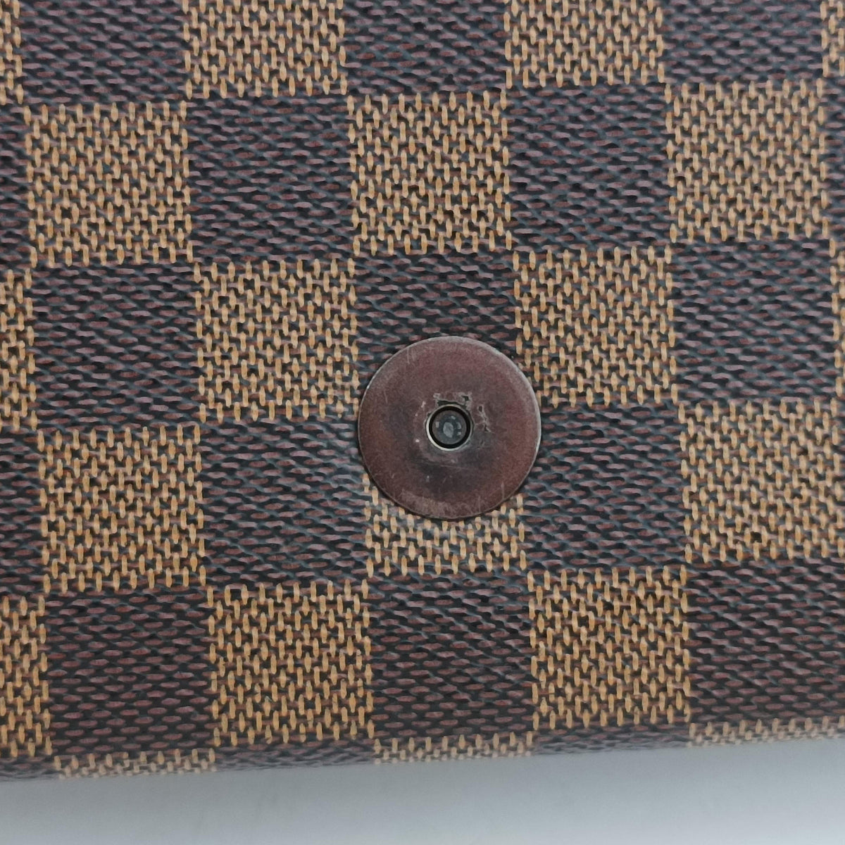 Pre-owned Louis Vuitton Tribeca Long EBENE Damier Canvas N51161 shoulderbag | stylenewstar