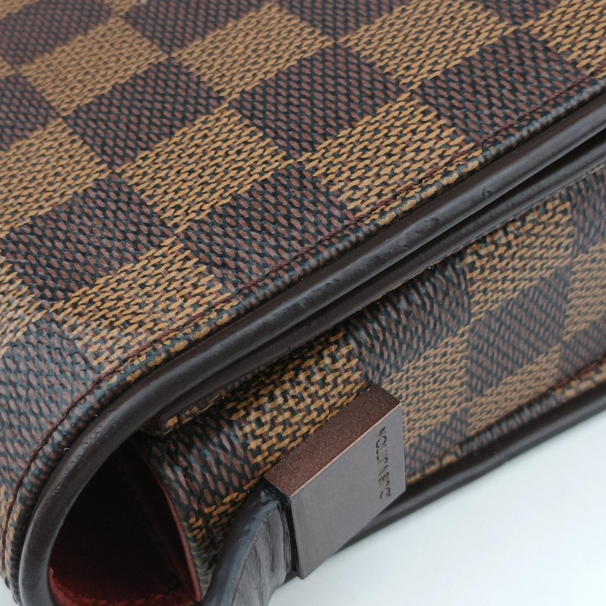 Pre-owned Louis Vuitton Tribeca Long EBENE Damier Canvas N51161 shoulderbag | stylenewstar