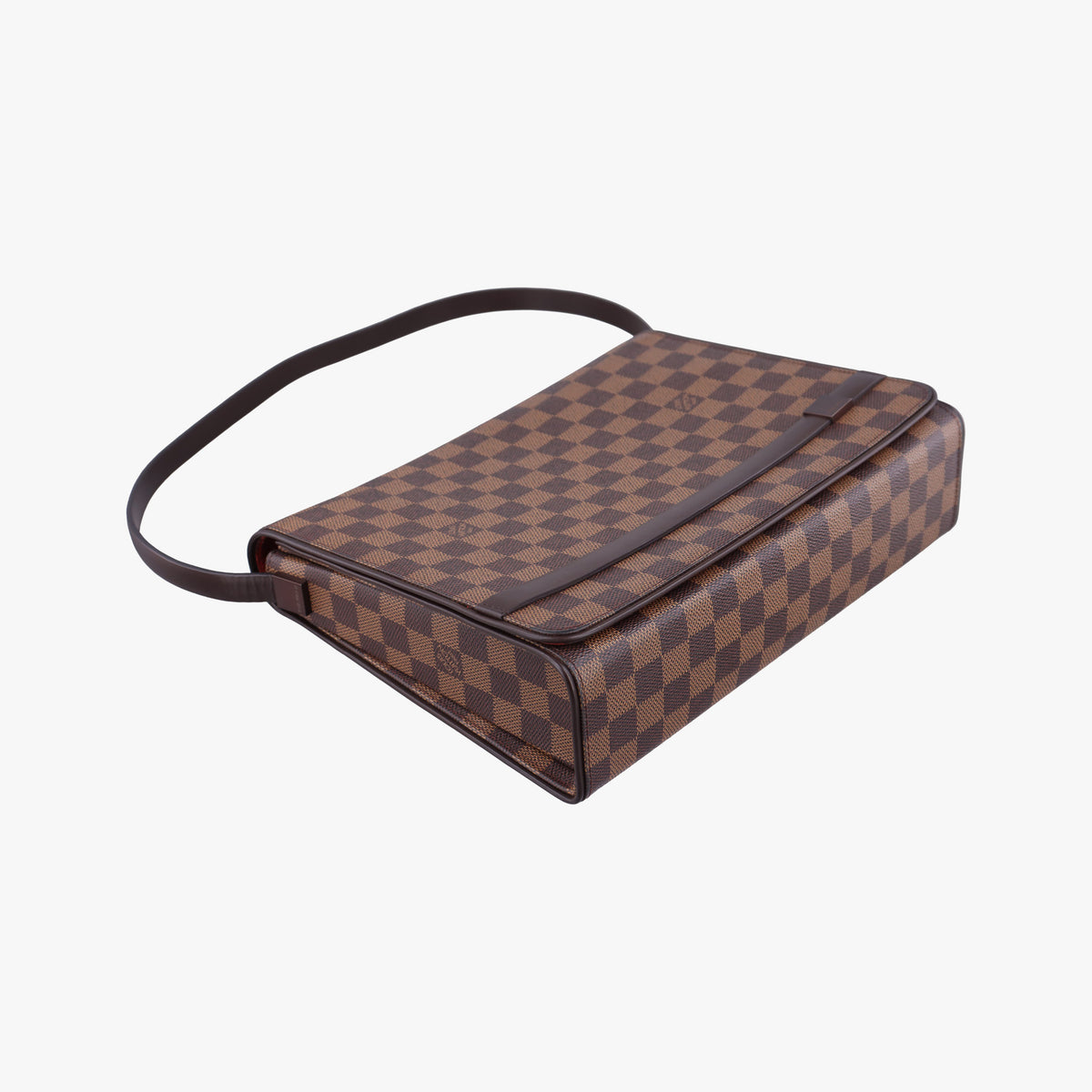 Pre-owned Louis Vuitton Tribeca Long EBENE Damier Canvas N51161 shoulderbag | stylenewstar