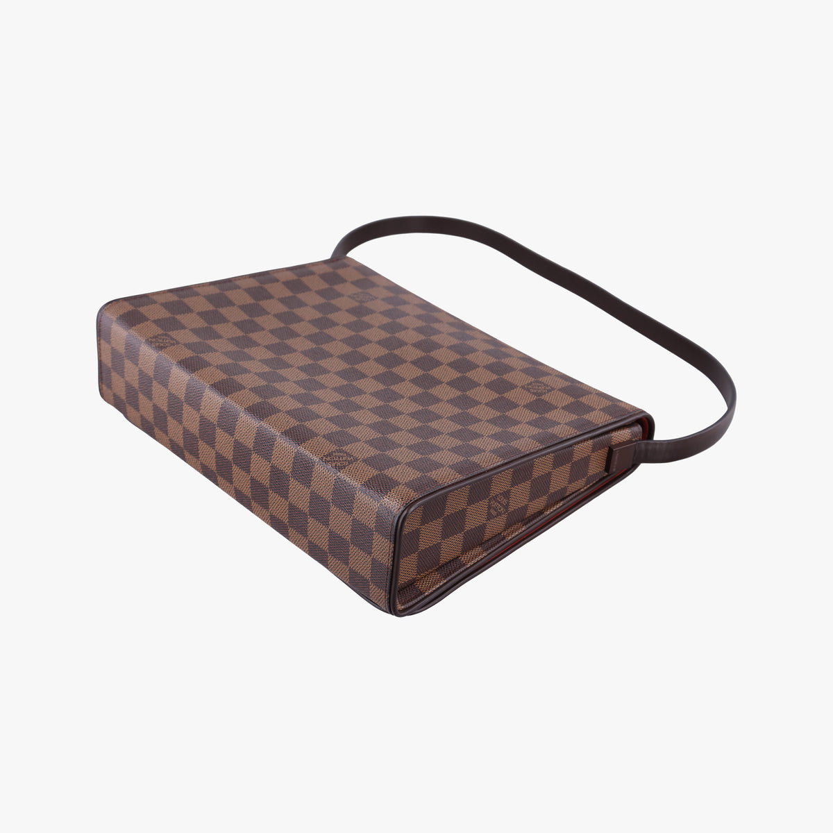 Pre-owned Louis Vuitton Tribeca Long EBENE Damier Canvas N51161 shoulderbag | stylenewstar