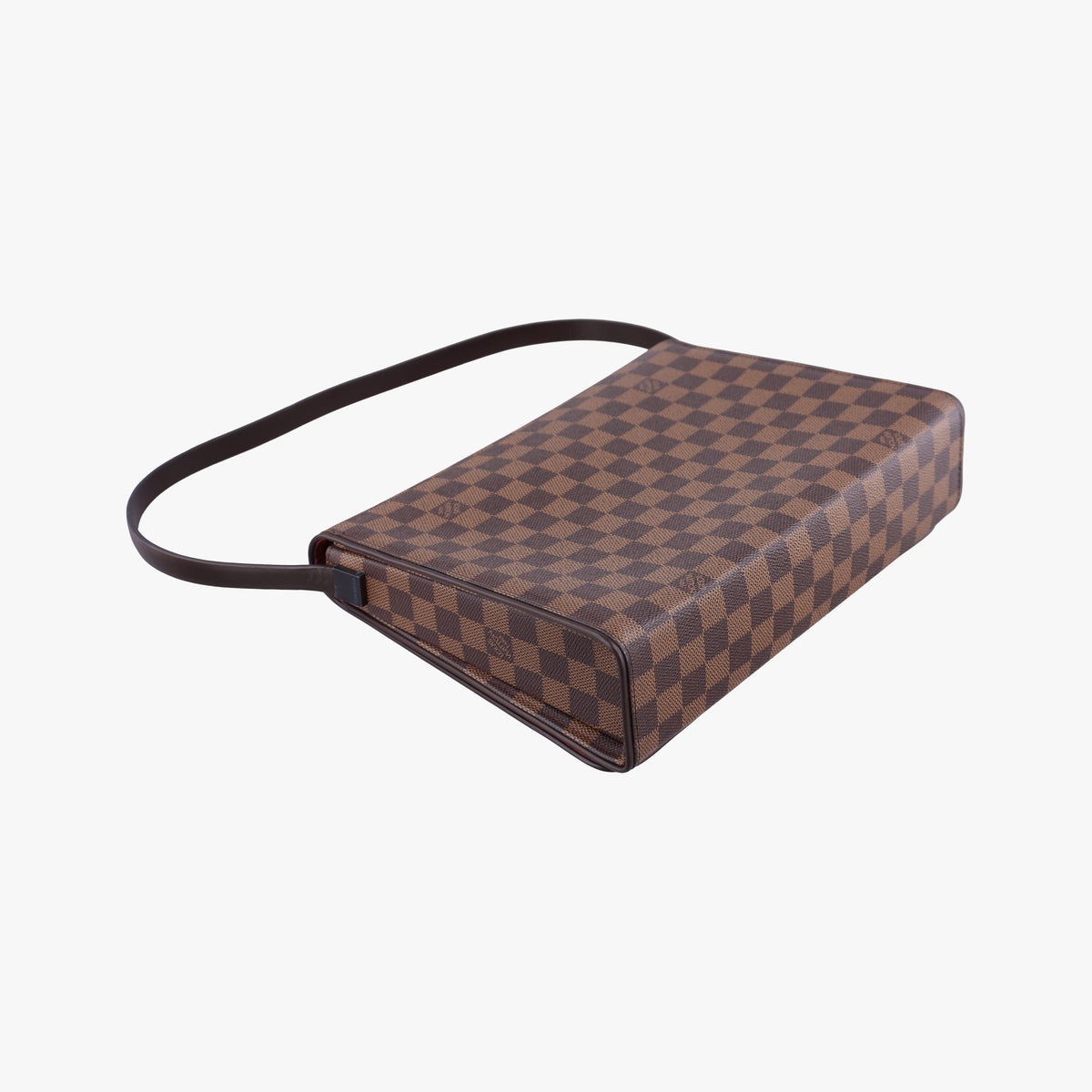 Pre-owned Louis Vuitton Tribeca Long EBENE Damier Canvas N51161 shoulderbag | stylenewstar