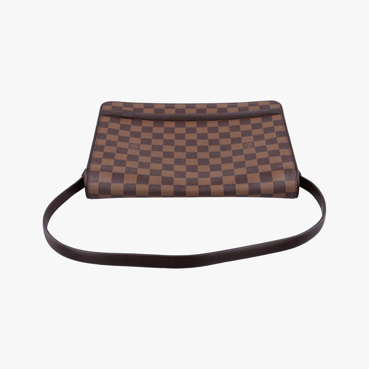 Pre-owned Louis Vuitton Tribeca Long EBENE Damier Canvas N51161 shoulderbag | stylenewstar