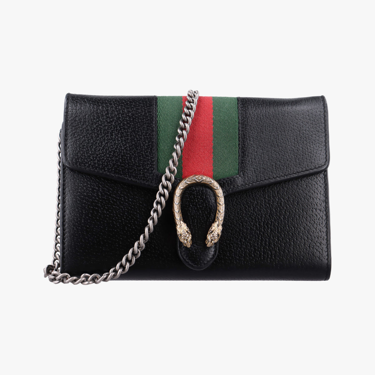 Pre-owned Gucci Dionysus Black Leather 481377 shoulderbag | stylenewstar