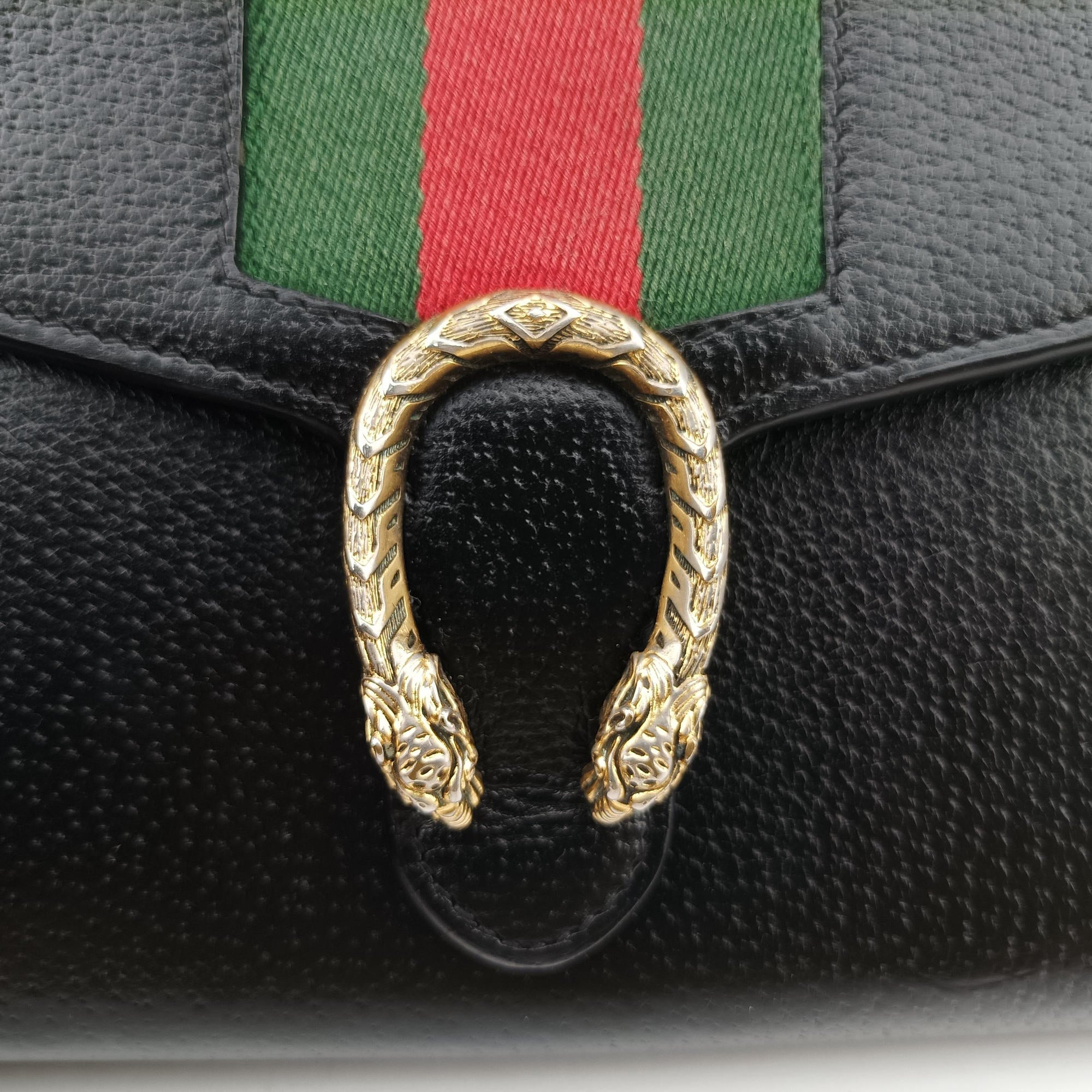Pre-owned Gucci Dionysus Black Leather 481377 shoulderbag | stylenewstar