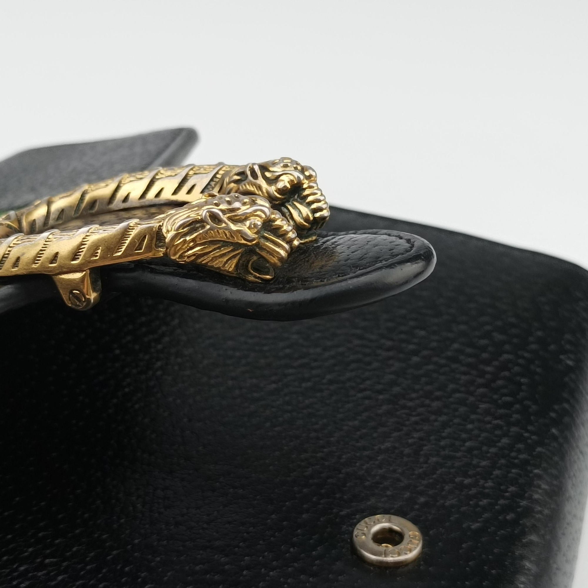 Pre-owned Gucci Dionysus Black Leather 481377 shoulderbag | stylenewstar
