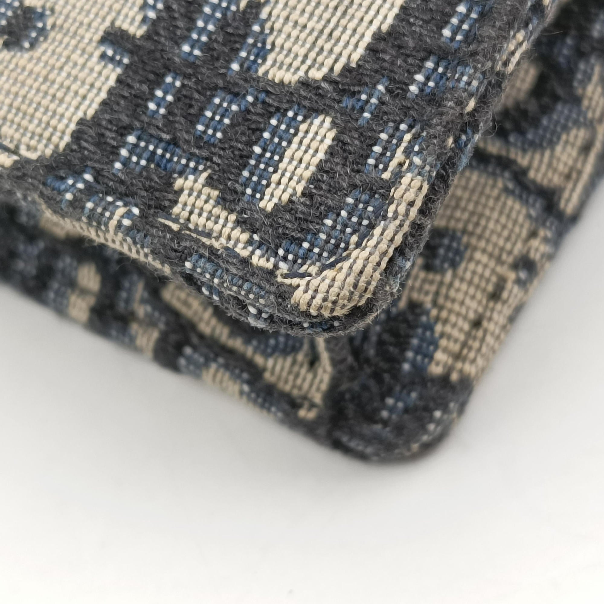Vintage Christian Dior Saddle Navy jacquard×Leather  bum bag/waist bag | stylenewstar