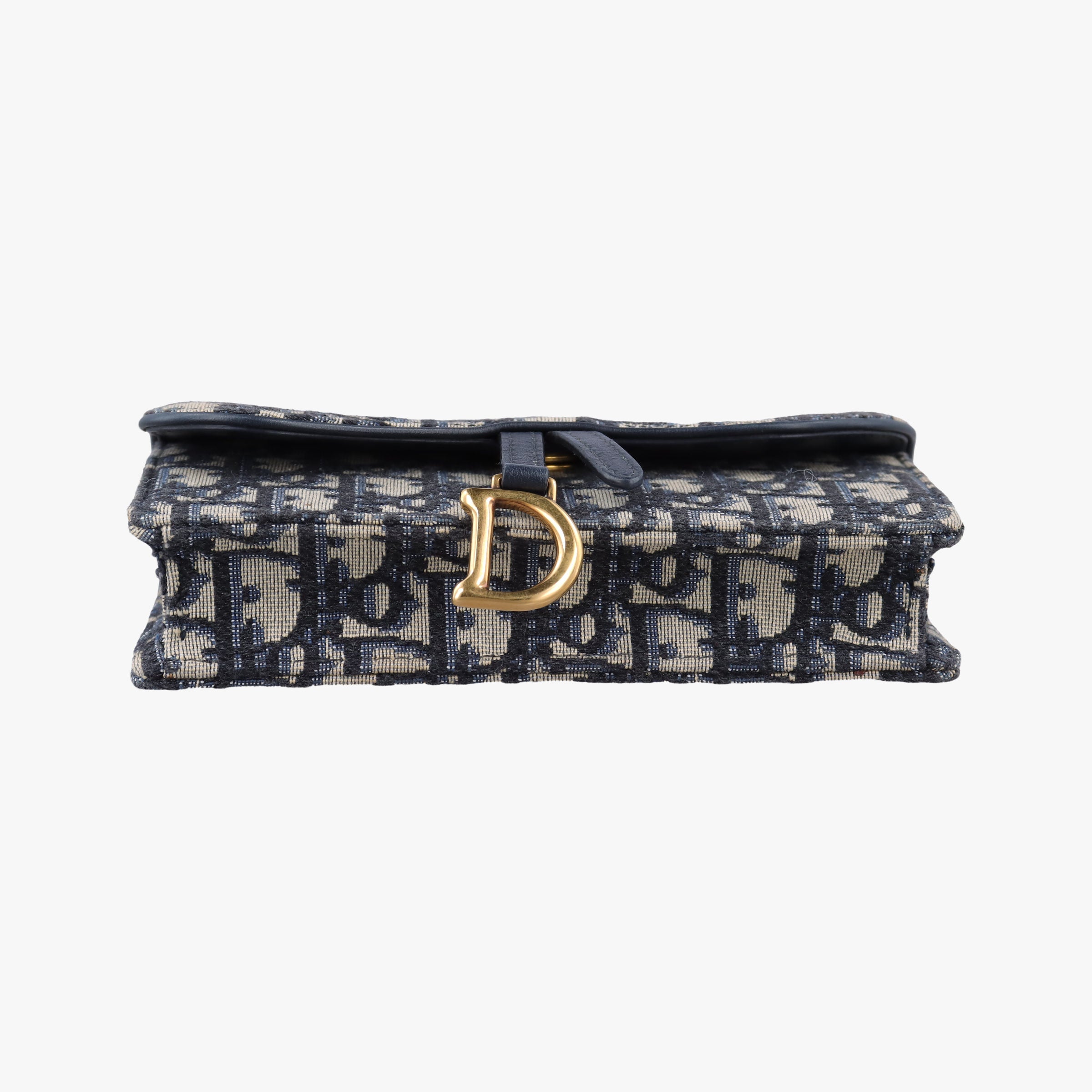 Vintage Christian Dior Saddle Navy jacquard×Leather  bum bag/waist bag | stylenewstar